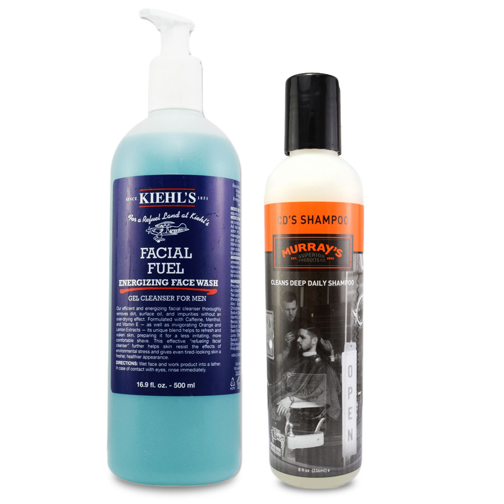 KIEHLS 極限男性活膚潔面露500ml+MURRAY’S 老爺洗髮精236ml