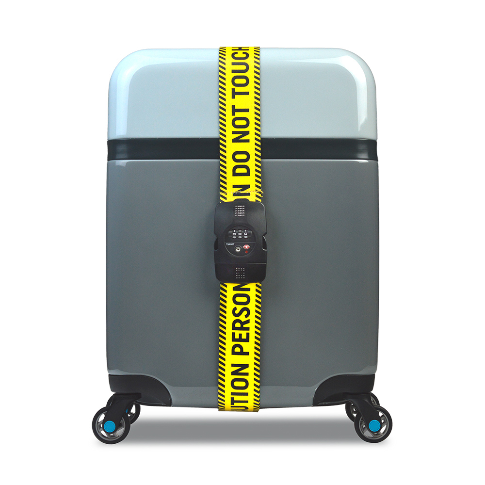 BG Berlin TSA鎖行李綁帶- 黃色警示