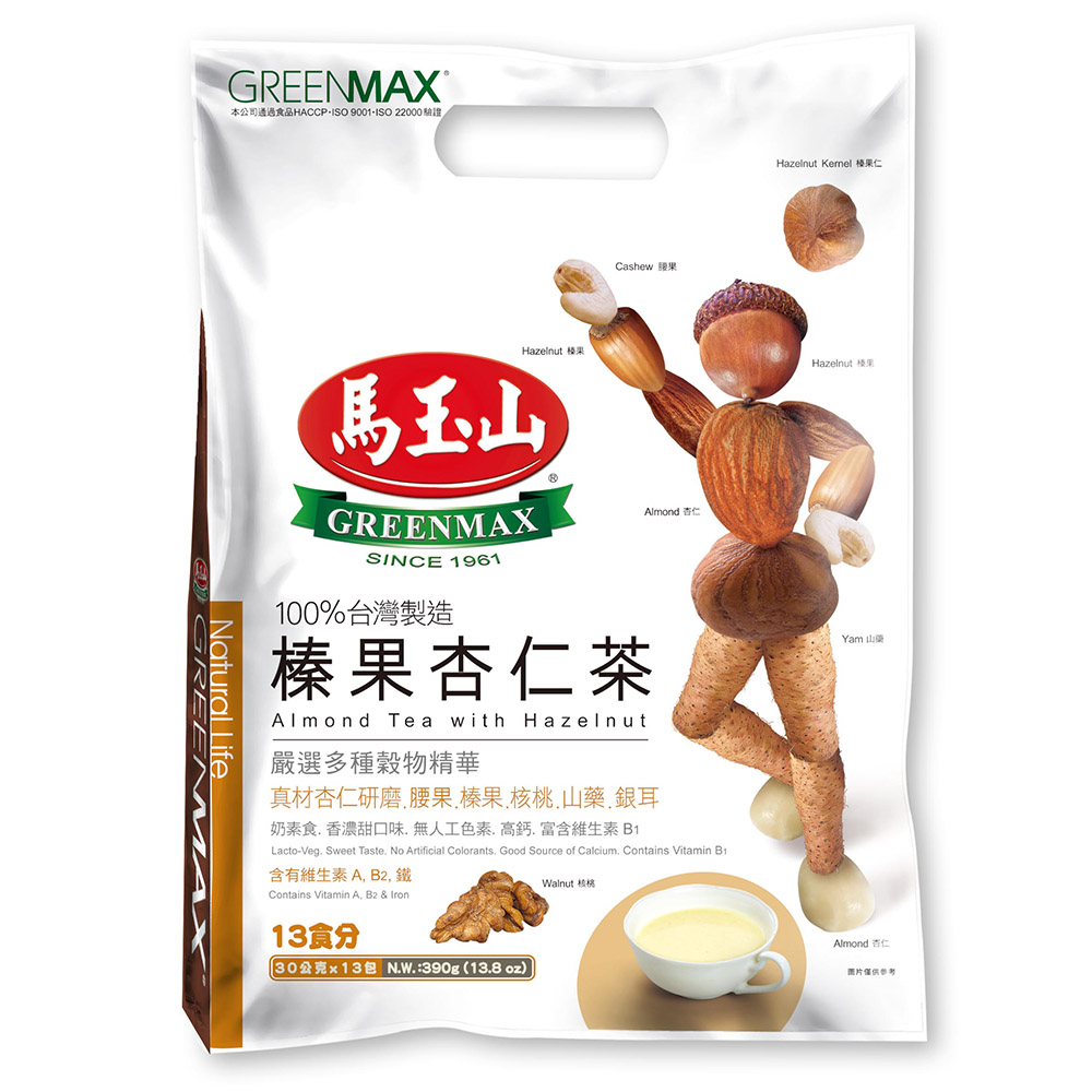 馬玉山 榛果杏仁茶(30gx13入)