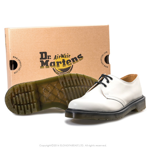 Dr.Martens-經典1461PW3孔馬汀鞋-男款-白色