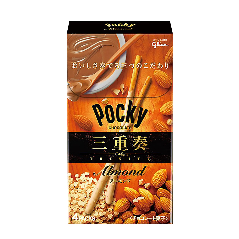 Pocky格力高 三重奏杏仁牛奶巧克力百琪棒(79.2g)