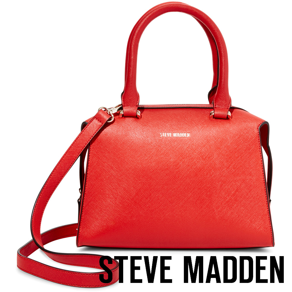 STEVE MADDEN-BLIZ-手提斜背兩用包-紅色