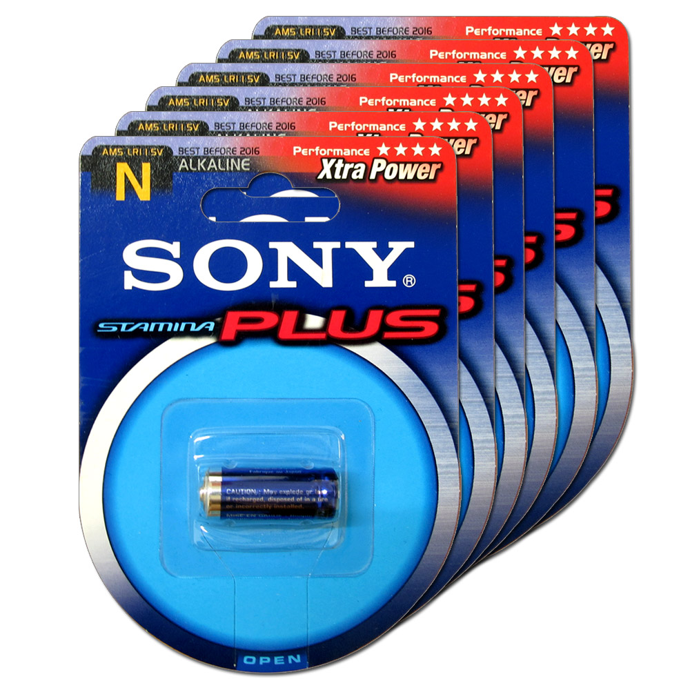 SONY LR1 N Size (N-LR1) 1.5V 高效能 5號鹼性電池 (6入)