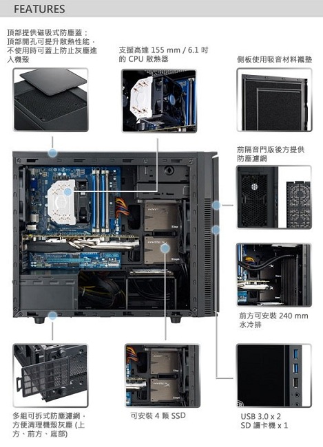 Cooler Master Silencio 352 靜音機殼(Micro-ATX專用)