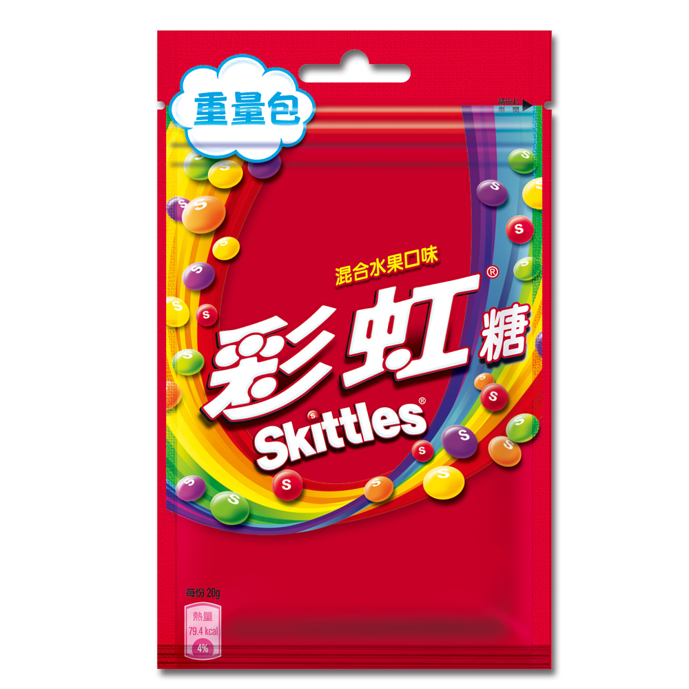 Skittles彩虹糖 混合水果口味(80g)