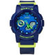BABY-G 悠遊漫步運動雙顯橡膠手錶(BGA-185FS-2A)-藍黃色/43mm product thumbnail 1