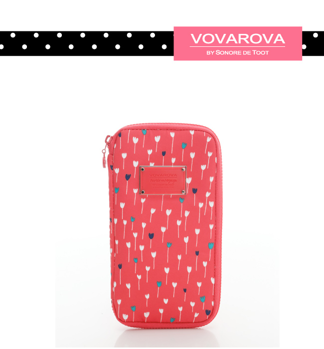 VOVAROVA空氣包-環遊世界護照夾-朵朵花爾滋-法國設計系列