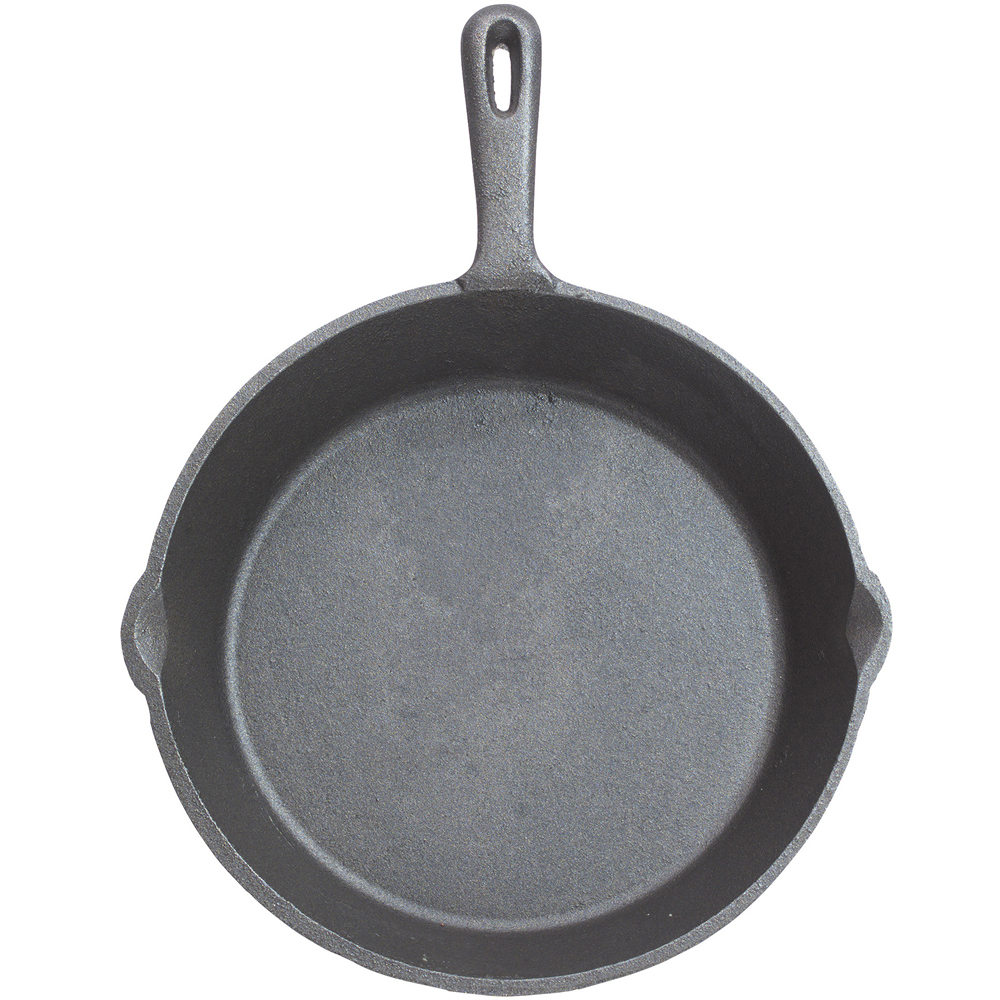 《KitchenCraft》鑄鐵煎烤盤(圓平底) | 平底鑄鐵烤盤煎盤