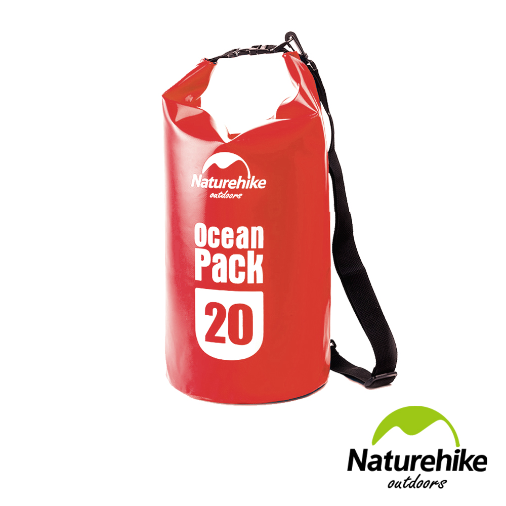 Naturehike  500D戶外超輕量防水袋 收納袋 漂流袋20L 紅色