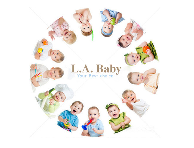 【美國 L.A. Baby】蒙特維爾美夢熊小床嬰兒床/實木/(白色) 適用育嬰 託嬰