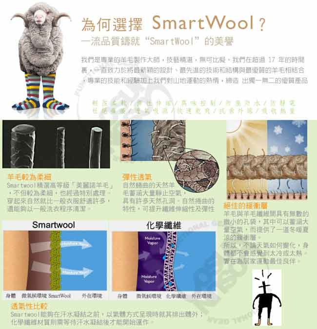 【美國 SmartWool】美麗諾羊毛 男 中高筒健行羊毛襪(2入)_灰