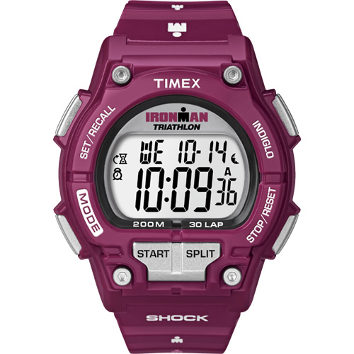 TIMEX 鐵人系列夏日炫彩運動腕錶-紫紅/45mm