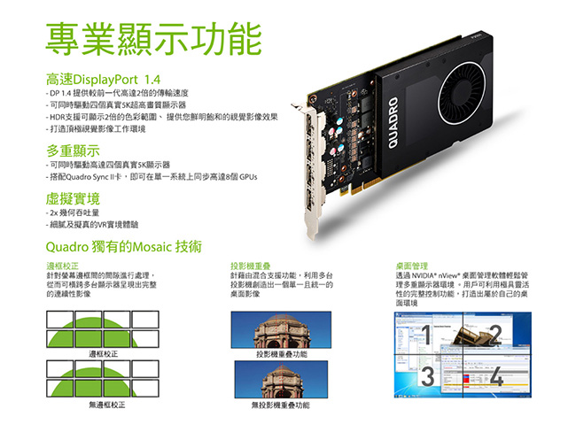 麗臺Quadro P2000顯示卡