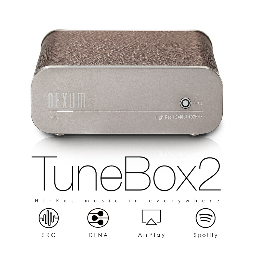 TuneBox2 (TB20)高解析音樂WiFi DAC+多房間播放-深棕色