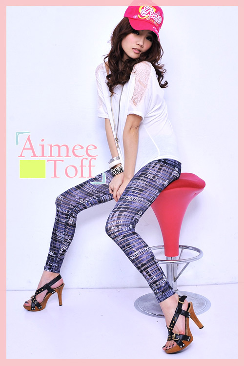 Aimee Toff 新款英文立體視覺感內搭褲