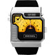 DIESEL 獵鷹計畫多時區腕錶-黑x橘黃/46mm product thumbnail 1