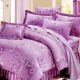 RODERLY花嫁系列-精梳純棉 兩用被床罩組 雙人八件式-戀紫花香 product thumbnail 1