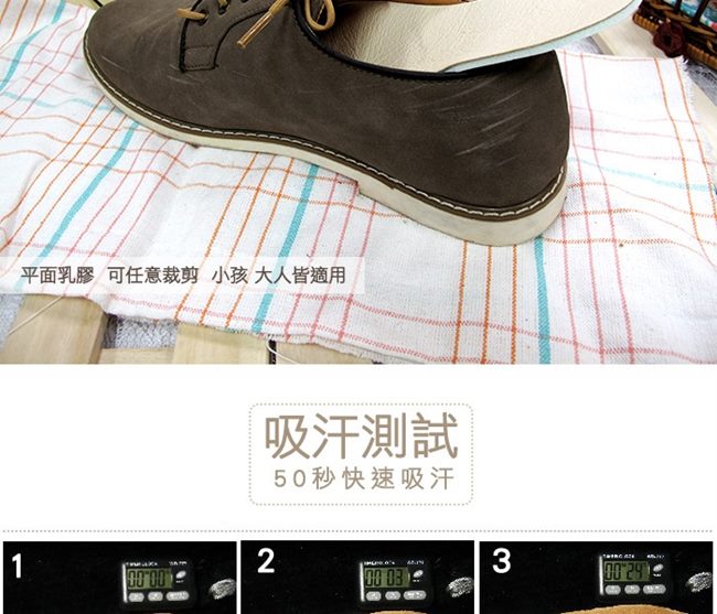 糊塗鞋匠 優質鞋材 C26 台灣製造 3mm乳膠豚皮鞋墊 (2雙/組)
