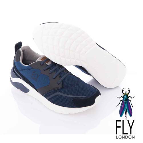 Fly London(男)- WARMUP 暖男專用 都會輕量運動鞋-藍海藍