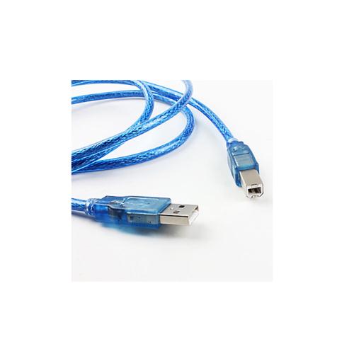 Bravo-u USB 2.0 傳真機印表機連接線/A公對B公-透明藍色(3米)
