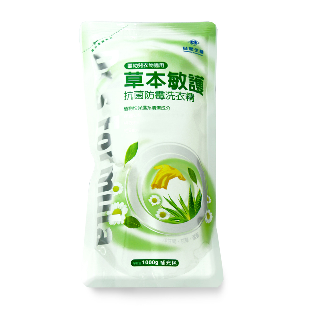 台塑生醫Dr’s Formula草本敏護 抗菌防霉洗衣精補充包1kg