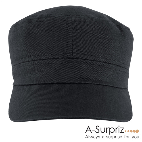 A-Surpriz 韓風潮流純色軍帽(黑)