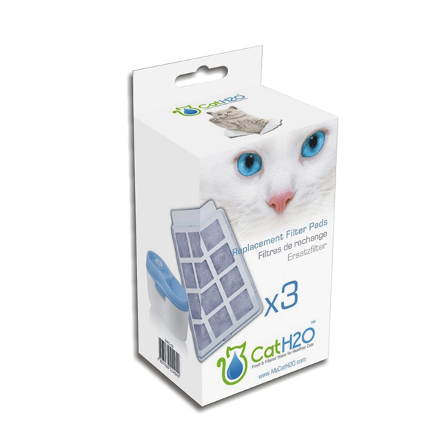DOG&CAT H2O 有氧濾水機 專用活性碳濾棉 2L/6L 3入裝x4盒