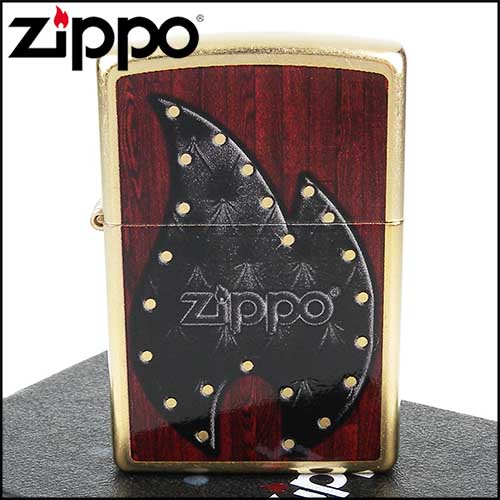 【ZIPPO】美系~Leather Flame-皮革火焰圖案設計打火機