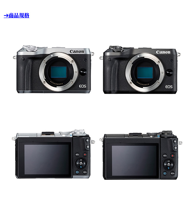 CANON EOS M6+15-45mm IS STM 全新限量白 單鏡組*(中文平輸)