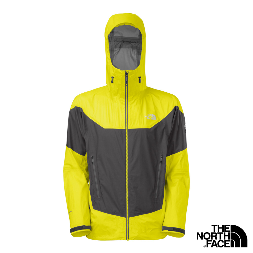 The North Face 男 HyVent ALPHA 防水外套 硫磺綠/瀝灰