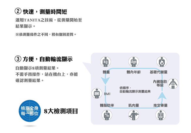 日本 TANITA 八合一自動辨識體組成計 BC-706DB (日本製) (快速到貨)