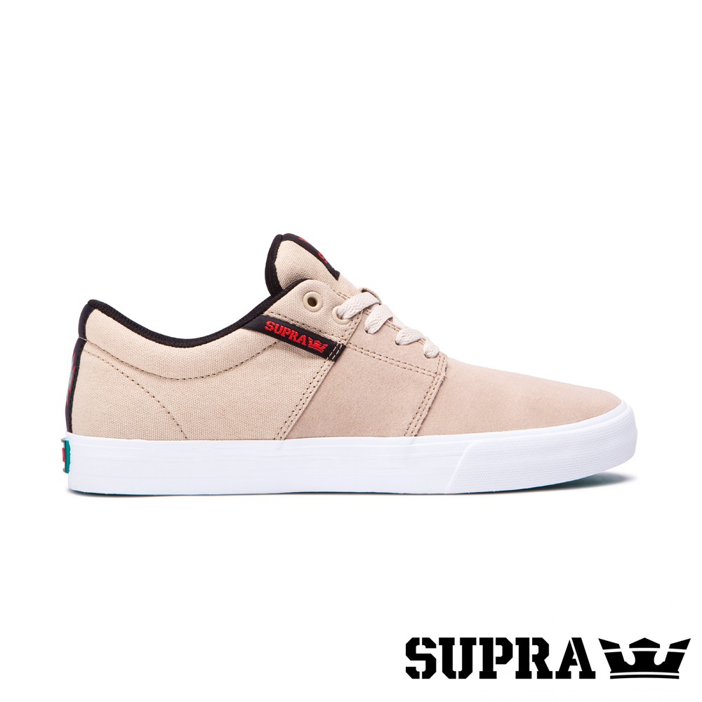 SUPRA Stacks Vulc II系列男鞋-卡其/白