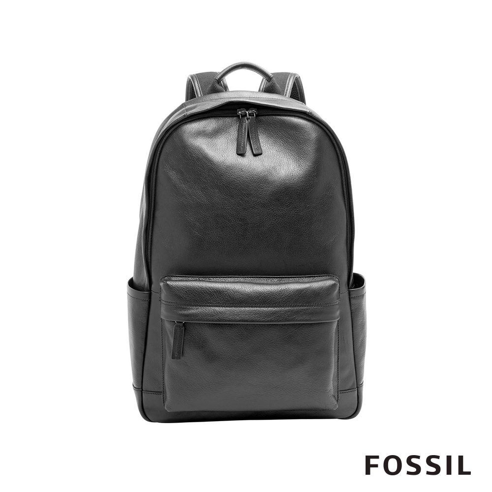 FOSSIL BUCKNER 真皮後背包-黑