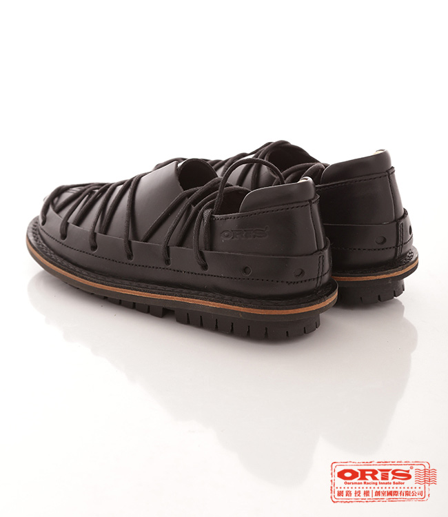ORIS 女款 美式風格 蟑螂鞋 純牛皮手工休閒鞋~黑74301
