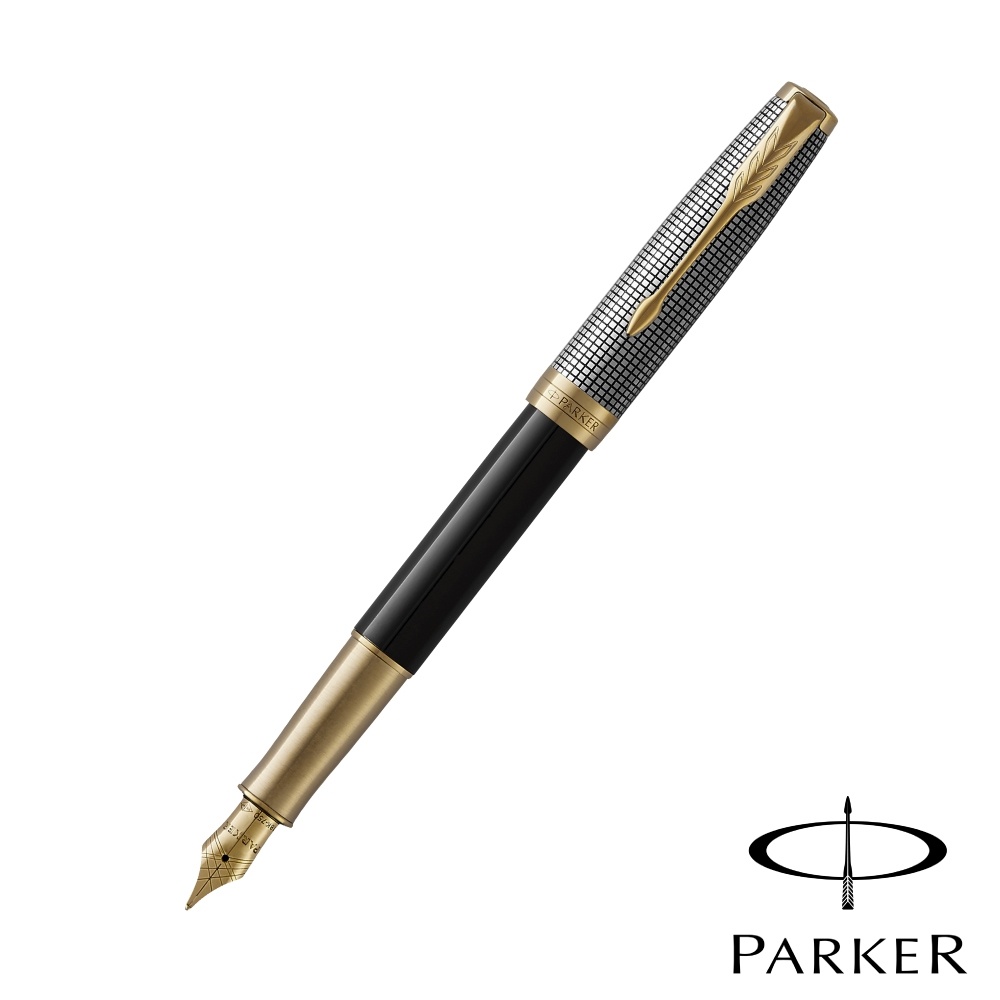 PARKER SONNET卓爾 光影格紋 鋼筆