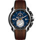 MINI Swiss Watches 簡約運動計時腕錶-咖啡x藍色/45mm product thumbnail 1