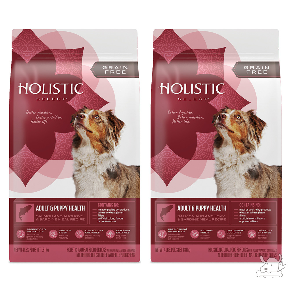 Holistic Select 活力滋 無穀成幼犬 三種魚低敏挑嘴配方 12磅 X 2包