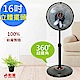 勳風360度立體擺頭超廣角循環立扇(HF-B1816)16吋 (24H到貨) product thumbnail 1