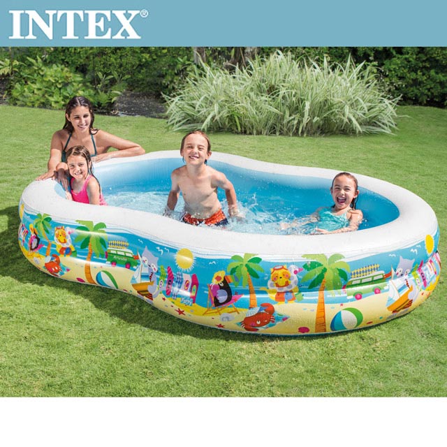 INTEX8字型戲水游泳池 262x160x46cm(640L)適用3歲+(56490)