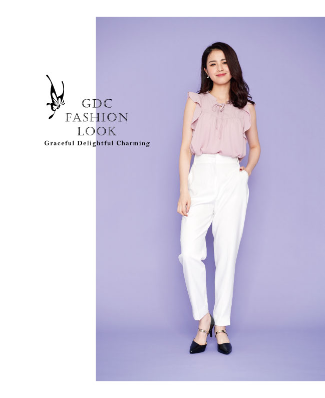 GDC-都會時尚金屬質感扣帶真皮尖頭高跟鞋-黑色