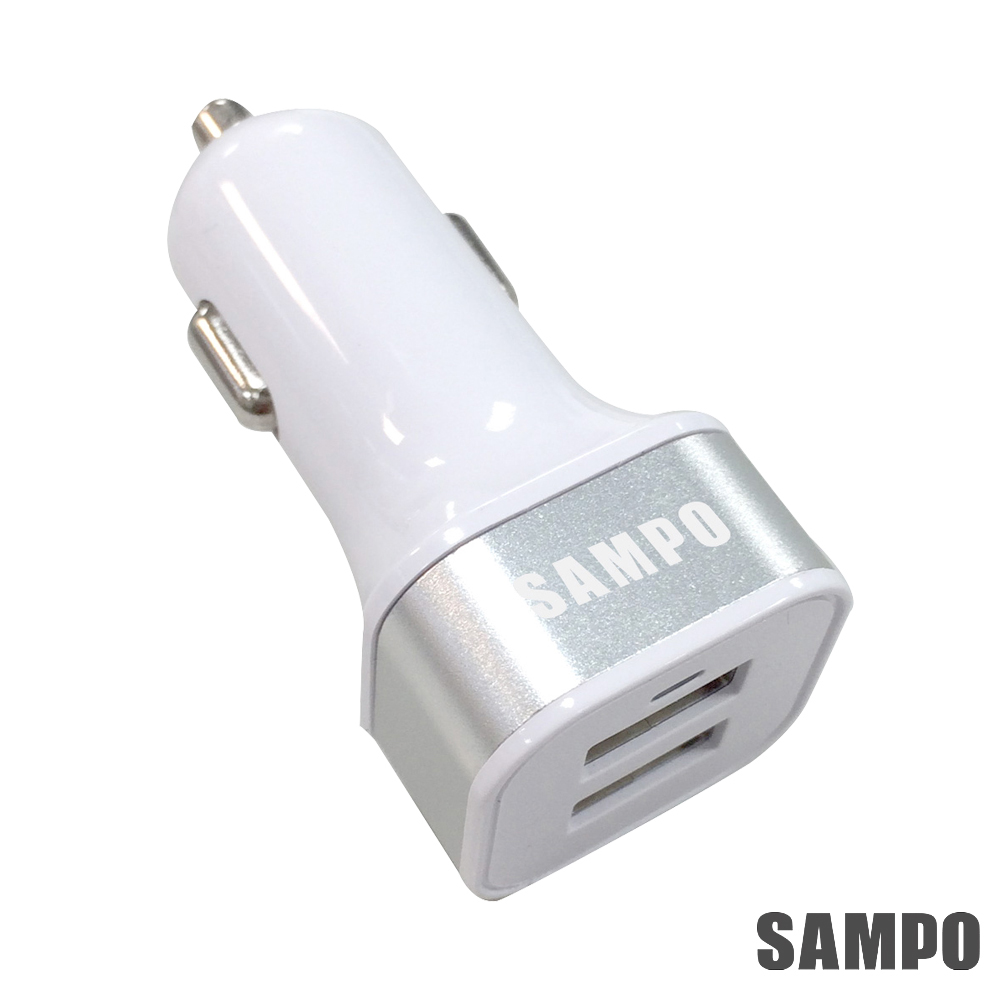 SAMPO 聲寶4.8A 雙USB車用充電器-DQ-U1503CL