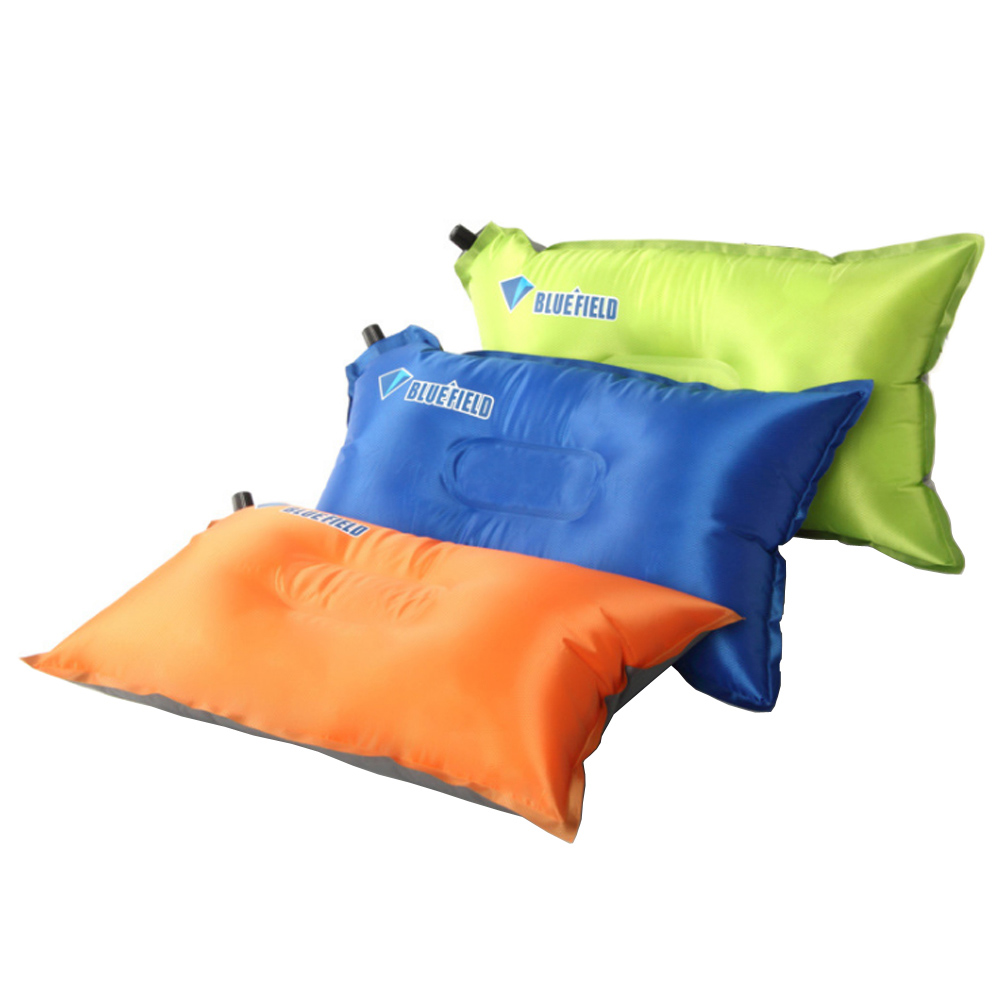 PUSH!戶外休閒用品自動充氣枕頭頭枕辦公室午憩枕頭 P105