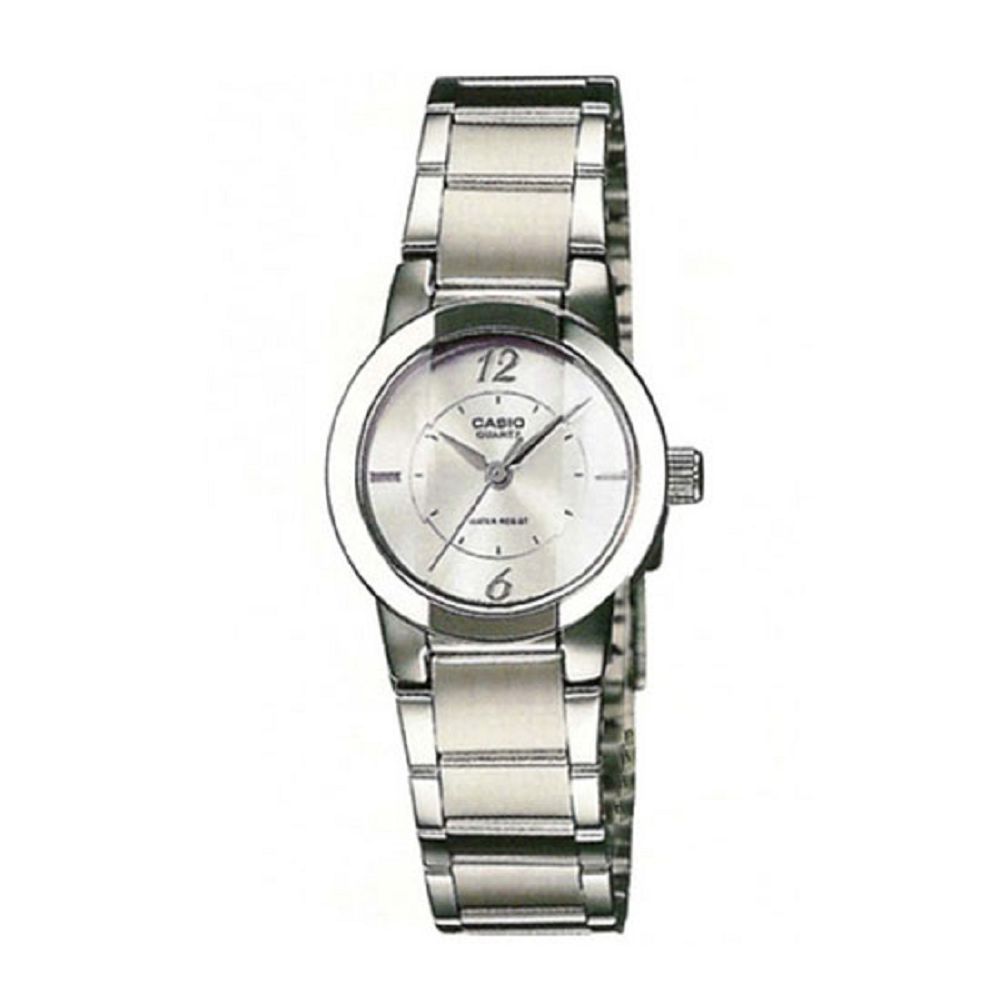 CASIO 氣質典雅直切面造型設計指針腕錶(LTP-1230D-7C)白面/22mm