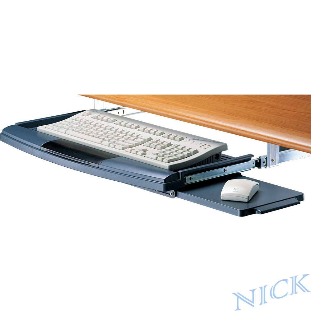 【NICK】超大型塑鋼鍵盤架(一滑鼠版/二色)