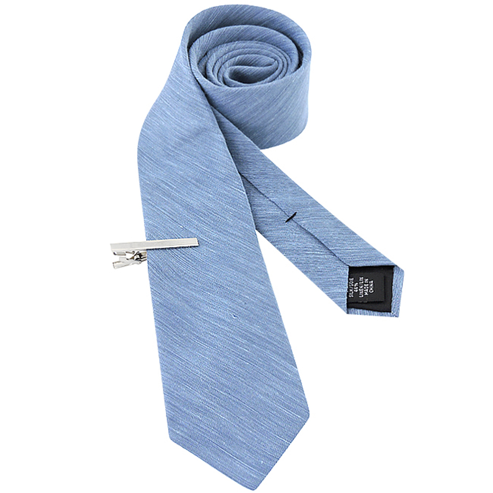 Calvin Klein 藍色條紋造型領帶