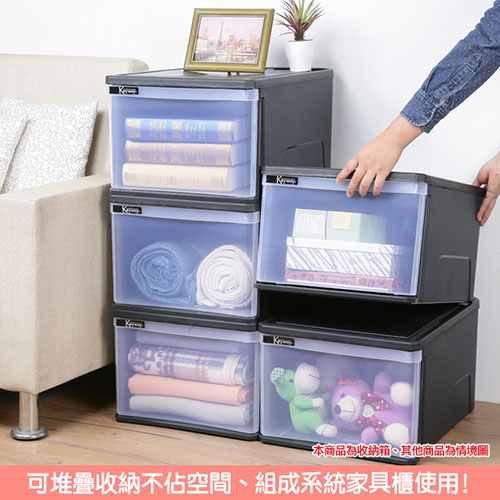 創意達人伊賀大抽屜式收納箱45L(3入)