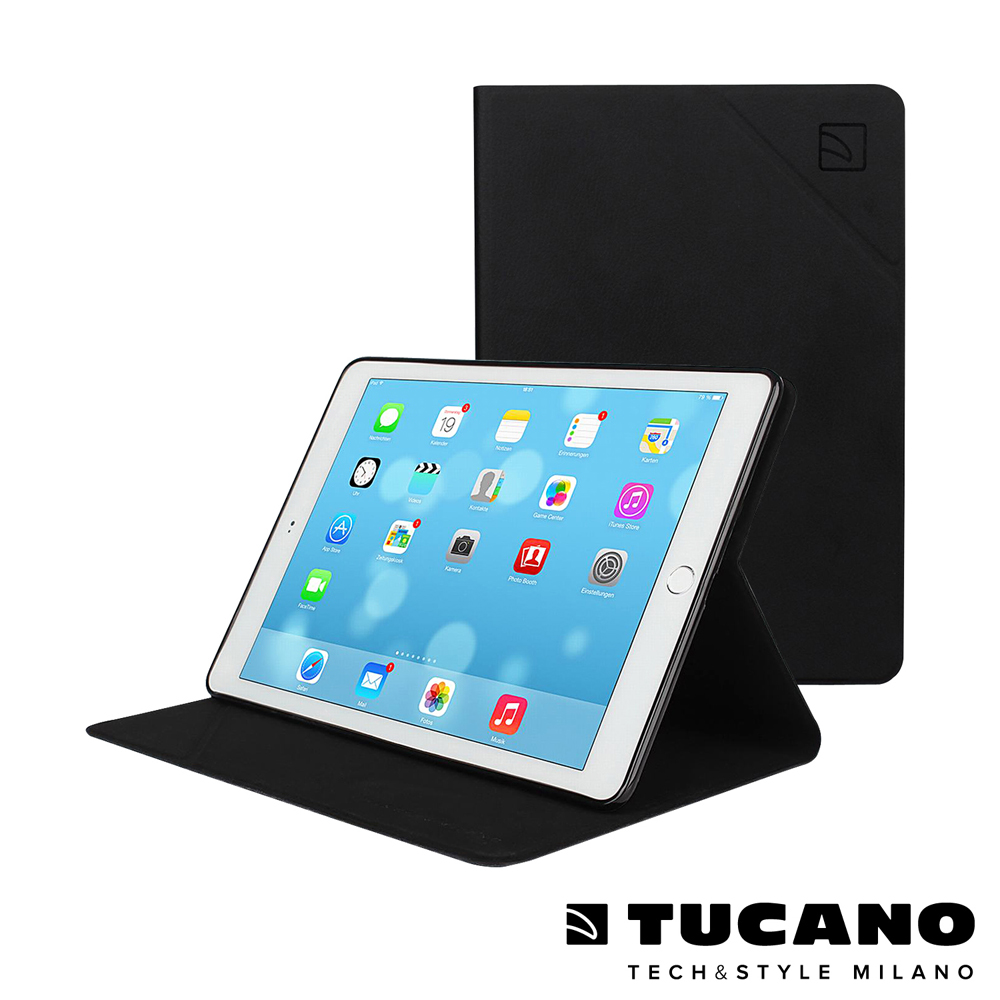 TUCANO iPad Air2 Angolo 時尚可站立式皮革紋保護套