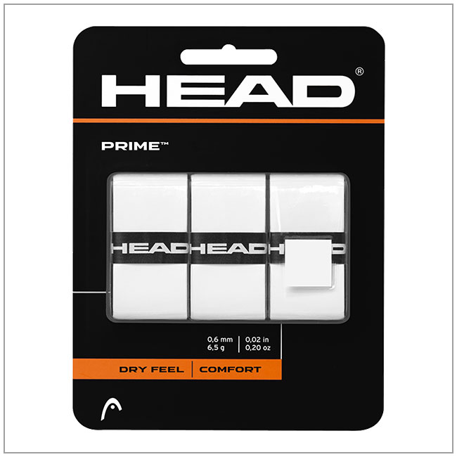 HEAD Prime 球拍外層握把布(白)-2卡 285475