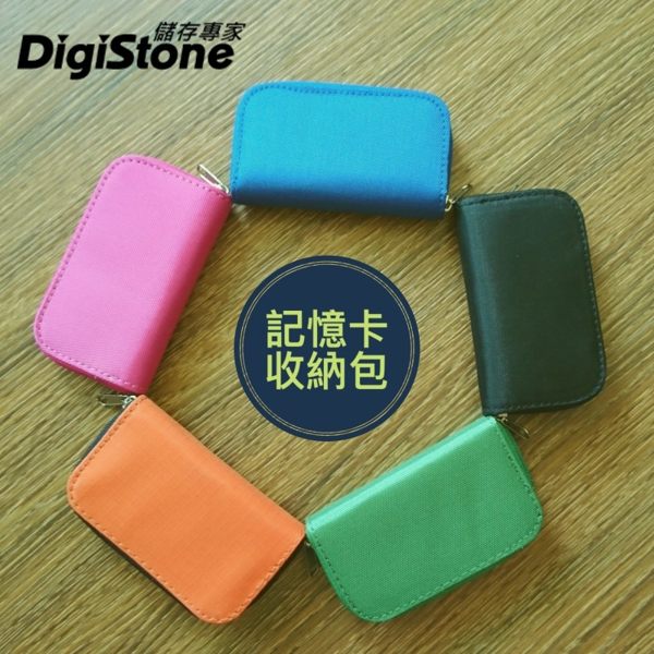 DigiStone 22片裝多功能記憶卡收納包(18SD+4CF)-黑X1P