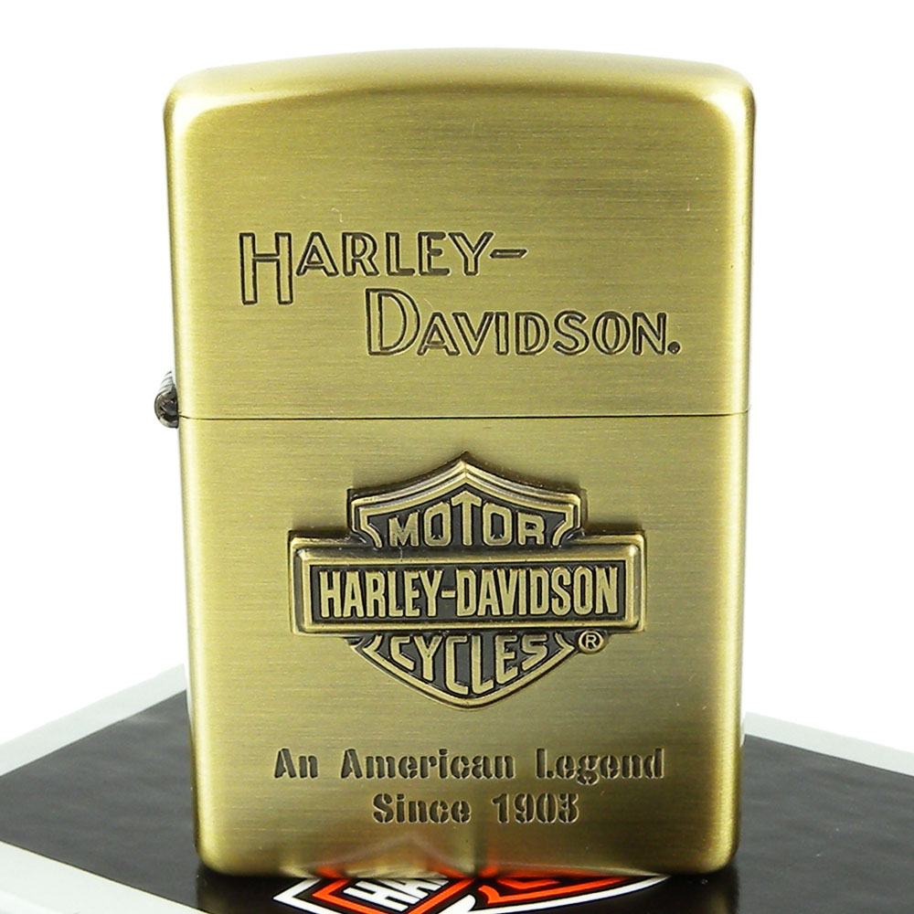 【ZIPPO】日系~Harley-Davidson-哈雷-立體金屬貼飾打火機